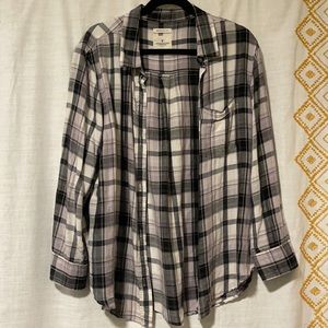 American eagle plaid button down